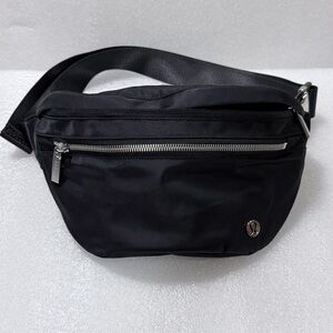 Lululemon City Adventurer Belt Bag  Black and Silver Hardware